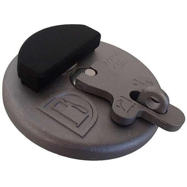 Aftermarket 7X7700 Locking Diesel Fuel Tank Cap Fits Caterpillar Dozer Loader Padlock Style 7X7700-SLVR